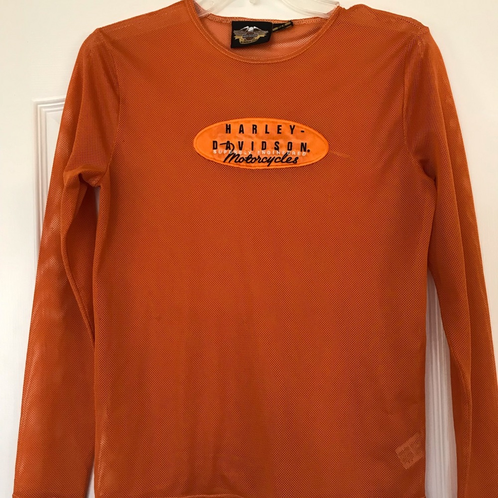 Harley Davidson LS Mesh Tee Shirt Medium